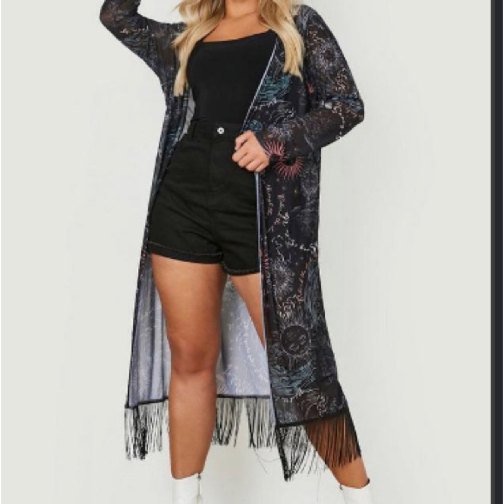 Boohoo Astrology Kimono